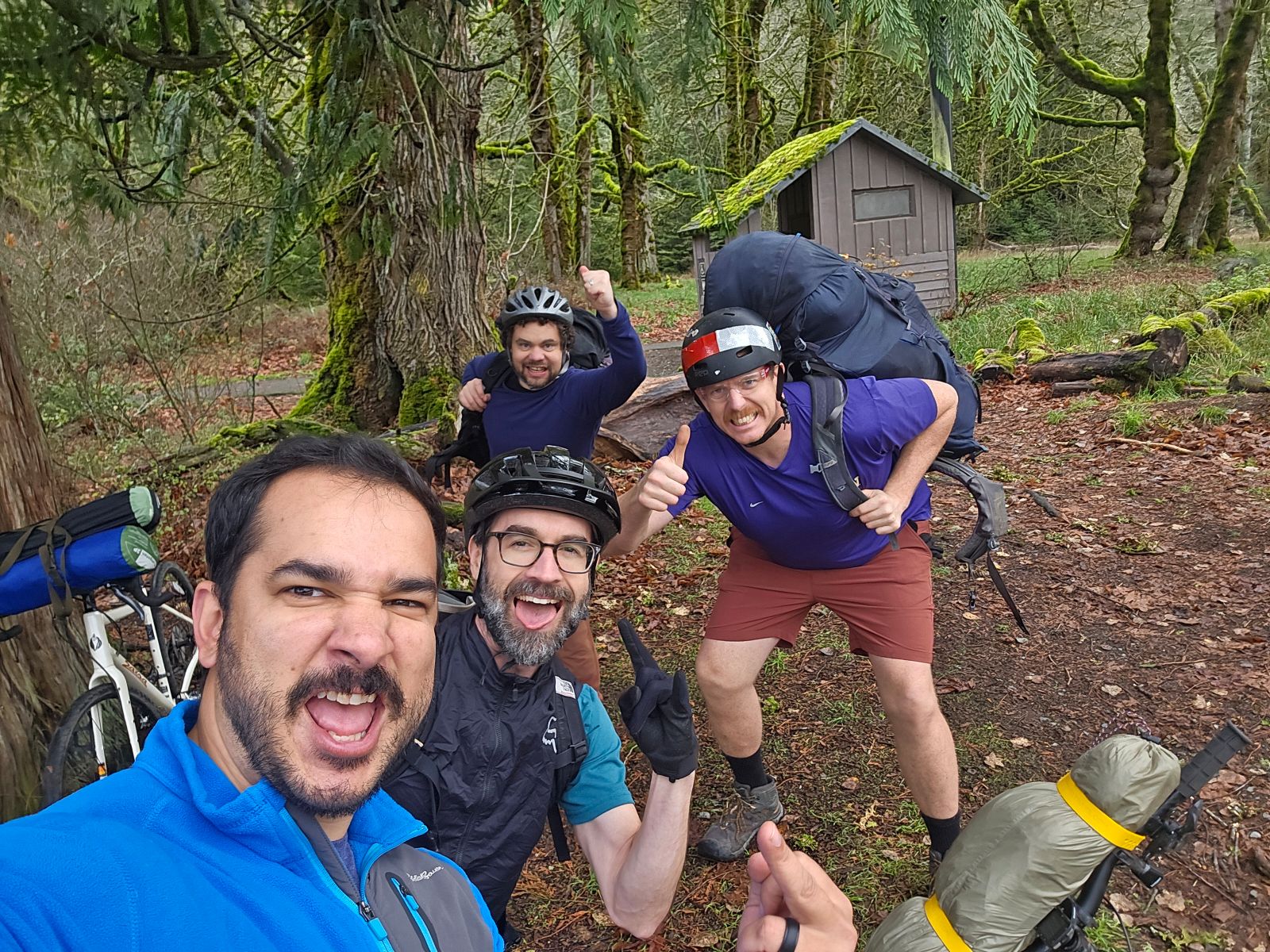 A group of scallywags at the Madison Falls Trailhead